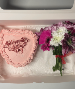 5 Inch Cake & Flowers